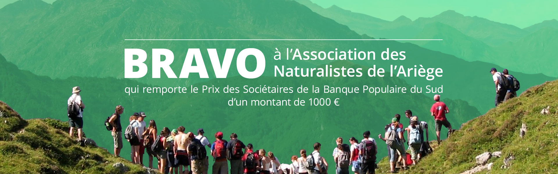 Félicitations au coup de coeur des sociétaires de la BPS : Les Naturalistes de l'Ariège